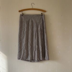 Moods by Krizia Vintage Pleated Skirt Size 14 Rayon Pattern